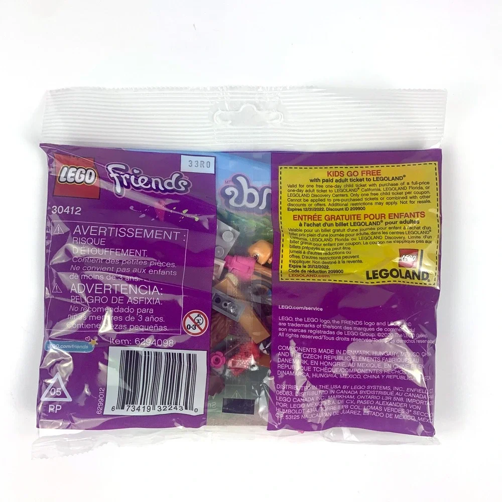 Lego Friends Lot of 4 Polybags 30404 Sunflower 30412 Picnic 30416 Market Stand 2